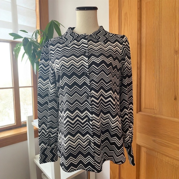 Missoni for Target Iconic Black and White Blouse - Picture 1 of 5